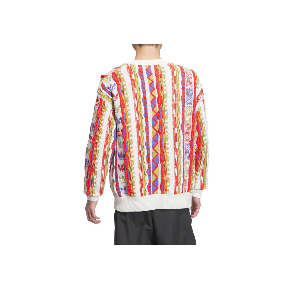 adidas Originals Lny Aop Pullover Limited Edition Jahr der Schlange Warm Bequem Hautfreundlich Figurbetont Langarmpullover Unisex-Pullover JL8371