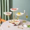 Ceramic Multi-tier Fruit and Snack Serving Plate