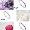 Silver Plated Couple Rings Single Row Diamond Band Wedding Engagement Ring for Women Men