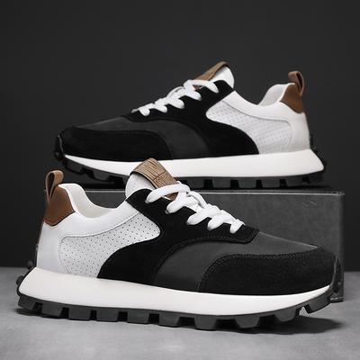 Fashion Trendy Men Sports Shoes Comfortable Men's Casual Shoes Breathable Wear-resistant Mens Thick-soled Shoes Baskets Versatile Casual
