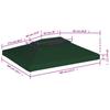 vidaXL Gazebo Roof Cover Replacement Roof 310 G/m² Green 3x4 M