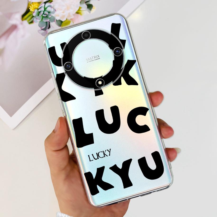 For Honor X9b 5G Case 2023 Fashion Flower Clear Silicone Soft Back Cover For Honor X9a RMO-NX1 Funda HonorX9 X 9 X 9B X 9A Coque