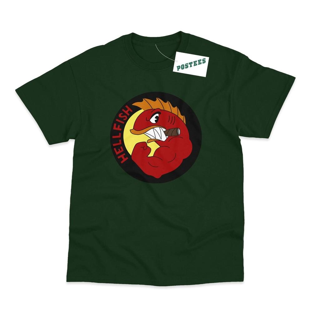 

Flying Hellfish Inpired By The Simpsons Printed T-Shirt L