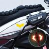 3Pcs/ Set Bat Car Reflective Sticker Electric Vehicle Warning Stickers Safely Night Helmet Decorative Decals Accessoire Voiture