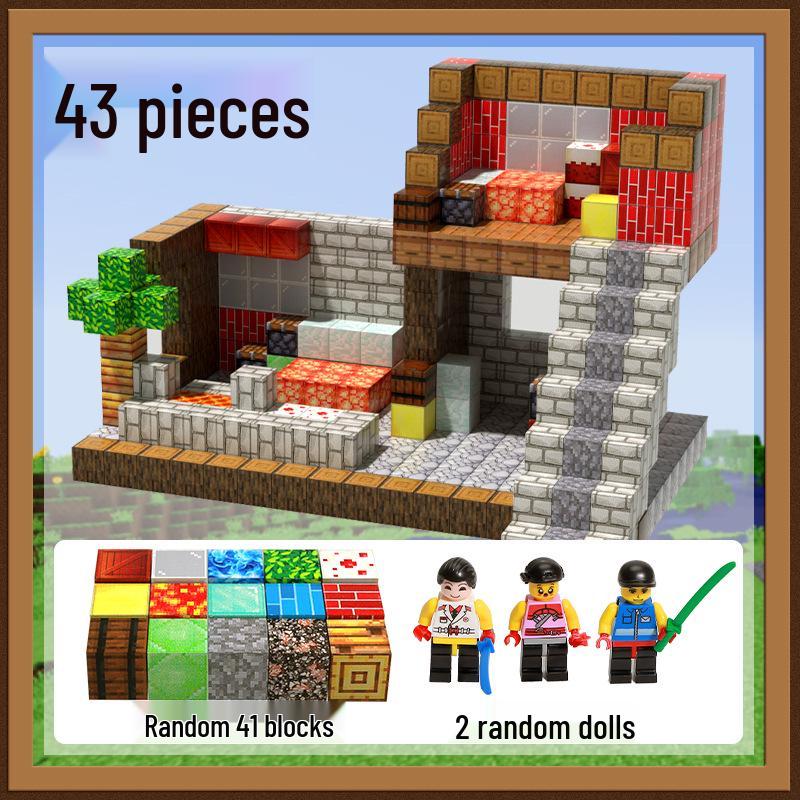 Ouyi Magnetic Minecraft Cube Set - Building Block Peripherals and Toys