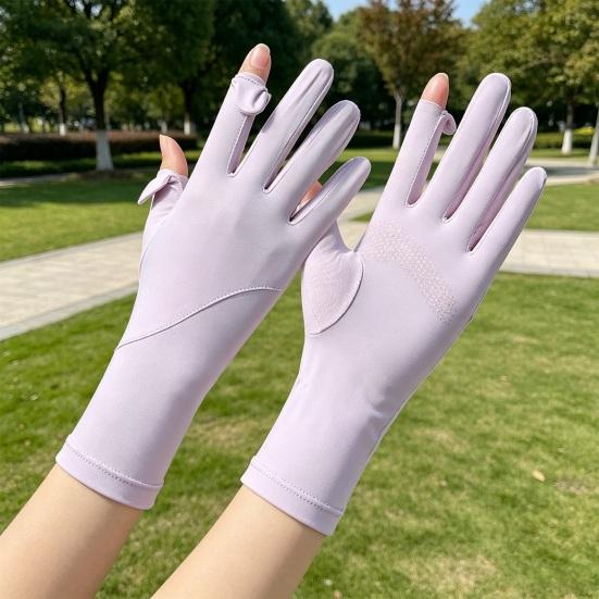 UV-Schutz Kühlhandschuhe, Vollfinger Sonnenschutzhandschuhe, Anti-Rutsch-Handfläche, Ultraleichte Sommer-Fahrhandschuhe zum Radfahren, Wandern, Angeln