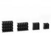 5Set/20Pcs Black Aluminum Heat Sink with Adhesive CPU Cooler  Electronic Devices
