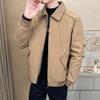 % White Duck Down Fake Two-piece Down Jacket Men's Winter Retro Loose Lapel Jacket Men's