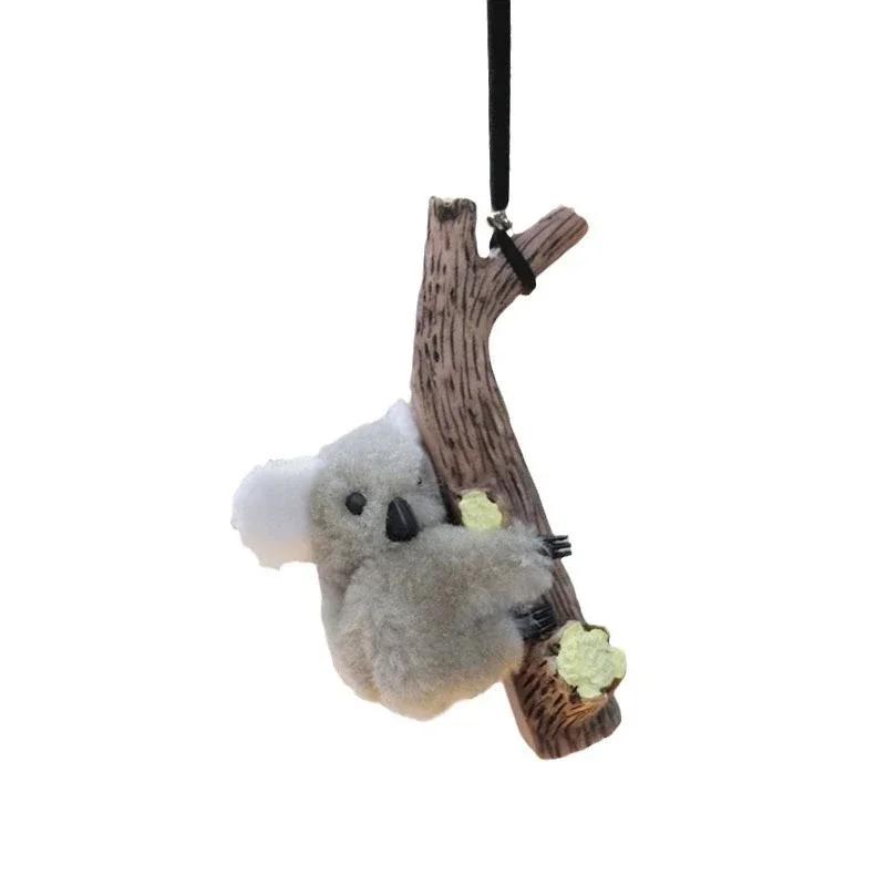 

1 шт. милые подвески для автомобиля в форме черепахи и панды, аксессуары для автомобильных зеркал, плюшевые смоляные мультяшные аксессуары для автомобиля в виде пенька, интерьер