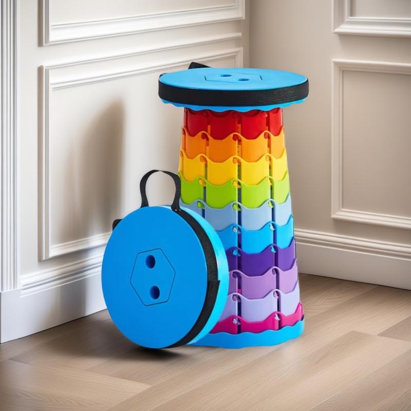 CE Certified Collapsible Stool with Round Modern Design for Garden Outdoor Use Portable Folding Paper Seat 12kg