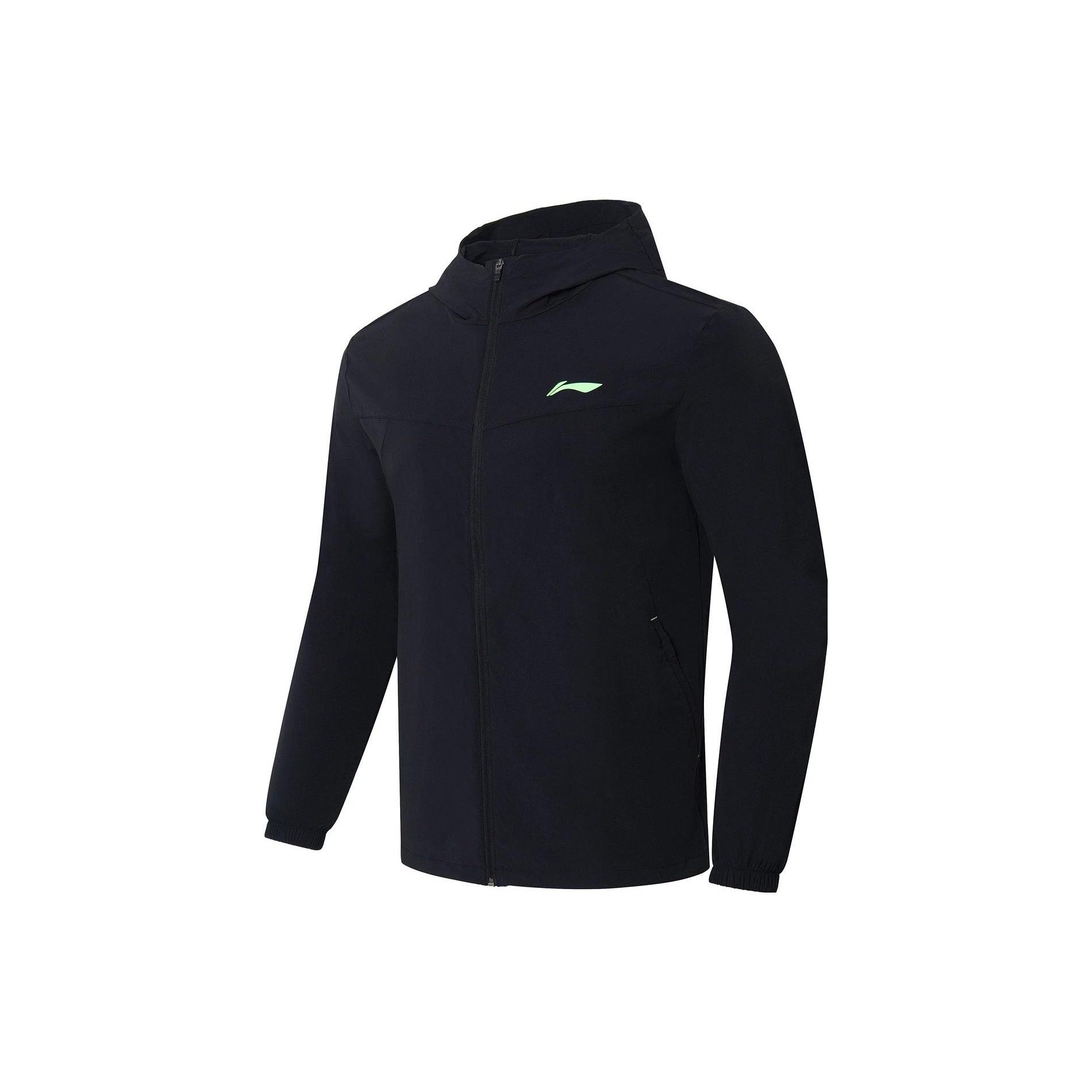 Li-Ning Logo Running Windbreaker Black Men s AFDS365-6 M