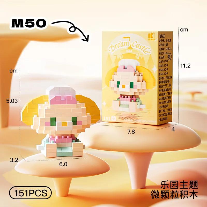Disney Princess Micro Building Blocks Mickey Mouse Winnie Friend Figure Donald Duck 60 Style Assembled Mini Brick Toys For Kids