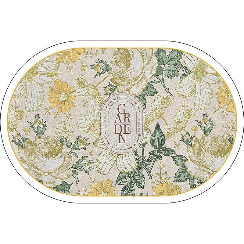 Diatomaceous Earth Absorbent Bathroom Door Mat - Stain-Resistant & Easy to Clean