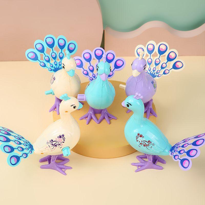 Brinquedos Divertidos de Corda - Pica-Pau Saltitante Pavão Pombo Dinossauro Quebra-Cabeça Criativo de Dar Corda Presentes para Crianças Pequenas Crianças e Bebês