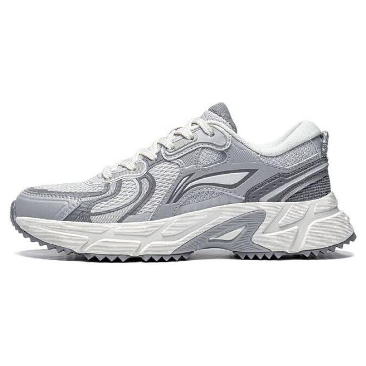 New LiNing Pick Up The Light Anti Slip And Wear Resistant Breathable Low Top Running Shoes Women's Antarctic Gray ARXT008-2