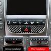 For Lexus GS 2006-2011 Car Double Flash Panel Decoration Cover Trim Sticker Decal Real Carbon Fiber Interior Accessoire Voiture