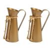 Metal Pitcher Vases With Handle Farmhouses Home Decors Shabby Florals Container For Dried Flower Centerpieces Display