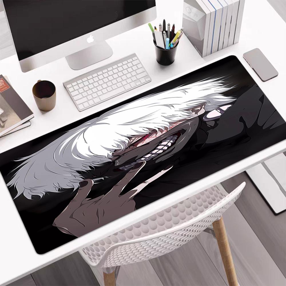 Tappetino per Mouse Tema Tokyo Ghoul, Base in Gomma Antiscivolo, Multifunzionale per Ufficio e Decorazione Domestica, Perfetto per Personalizzare lo Spazio di Lavoro.