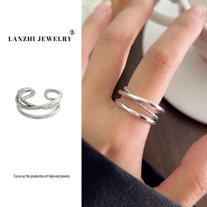 Inel Thai Argint pentru Femei, Stivuibil - Argint 925, Design de Nișă, Bijuterii Simple și Versatile