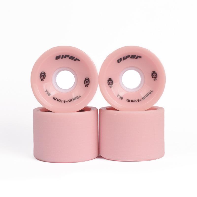 Mehrfarbige 78A High-Rebound Weiche PU-Räder für Street-Cruising - Longboard, Skateboard, Roller