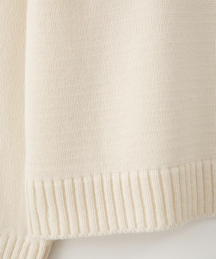 Sseomweeobeoteo Casual Wave Logo Knit - Ivory