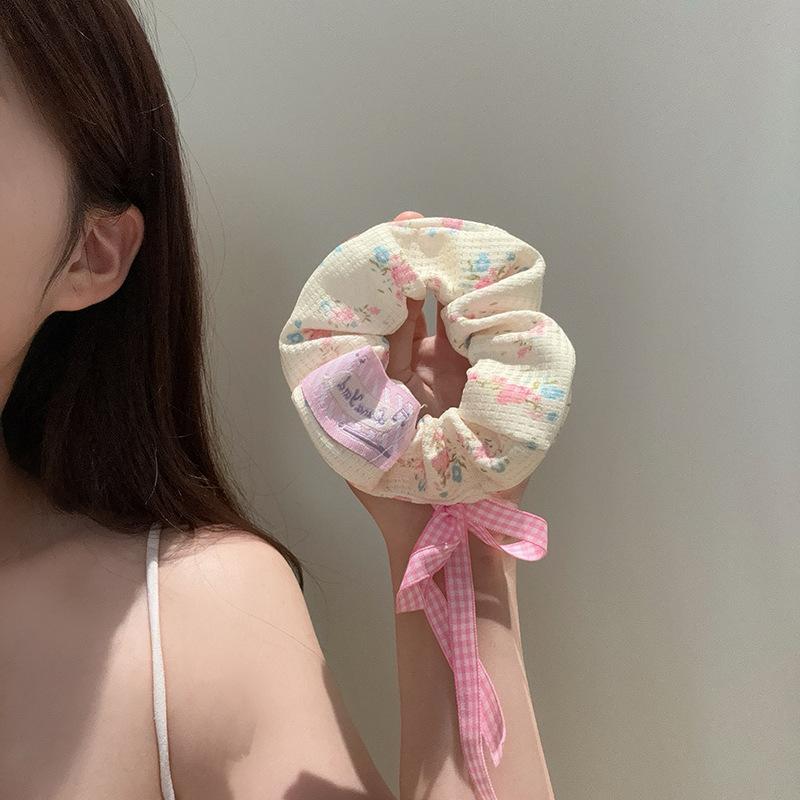 Cloth Sweet Flower Hair Band Sweet Flower Rubber Bands Rubber Bands Hair Ties Ponytail Holder Hair Accessories Hair Accessories