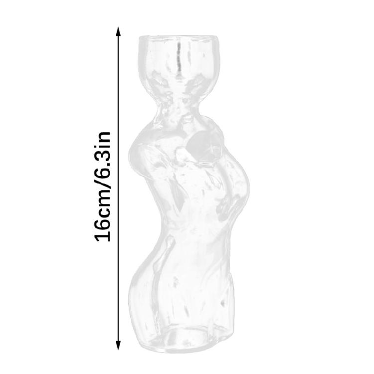 Female Body Clear Hydroponic Growing Glass Vases For Avocado  Modern Homes Decors Plant Display With Visible Root