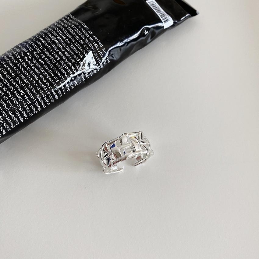 

Регулируемое открытое модное кольцо для женщин, с стильным геометрическим дизайном, медь