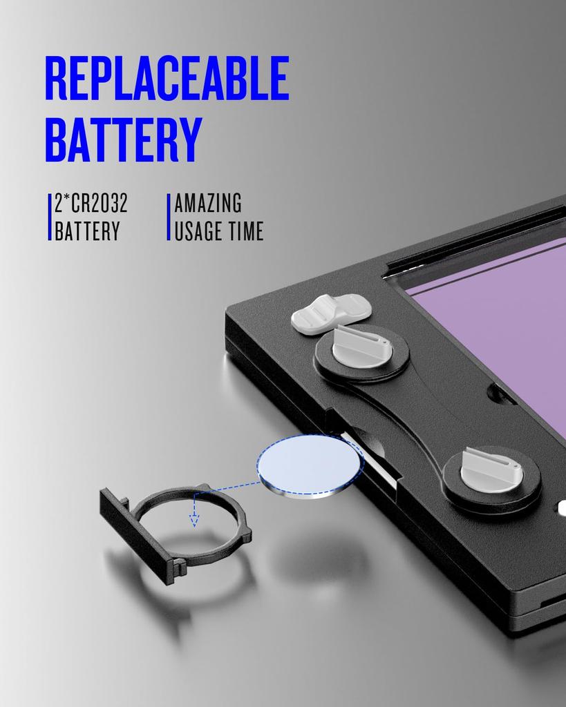 ANDELI Solar Powered Automatic Darkening Welding Surface That Reflects True Colors Shading Level TIG Arc Welding Compatible Welding Helmet Welding