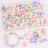 Colorful Acrylic Beads with Hole Craft Beads Heart Beads Bear Spacer Beads for Bracelets Jewelry Making Craft Project