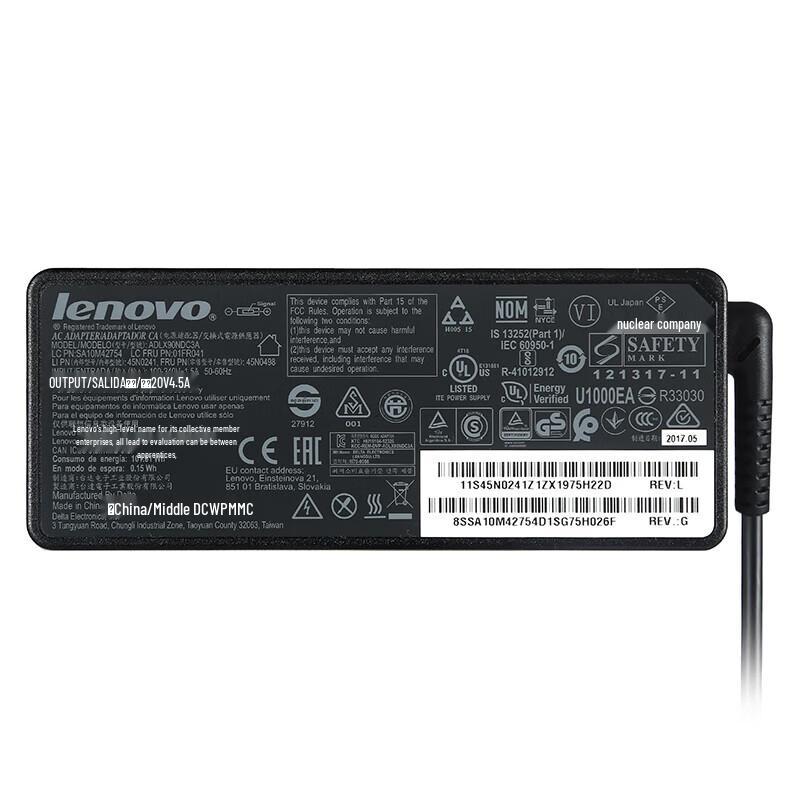 Lenovo 90W 20V4.5A Laptop Power Adapter with Square Tip