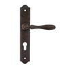 BRISTOL AGED Door Handle with a Plate for a 72mm Insert