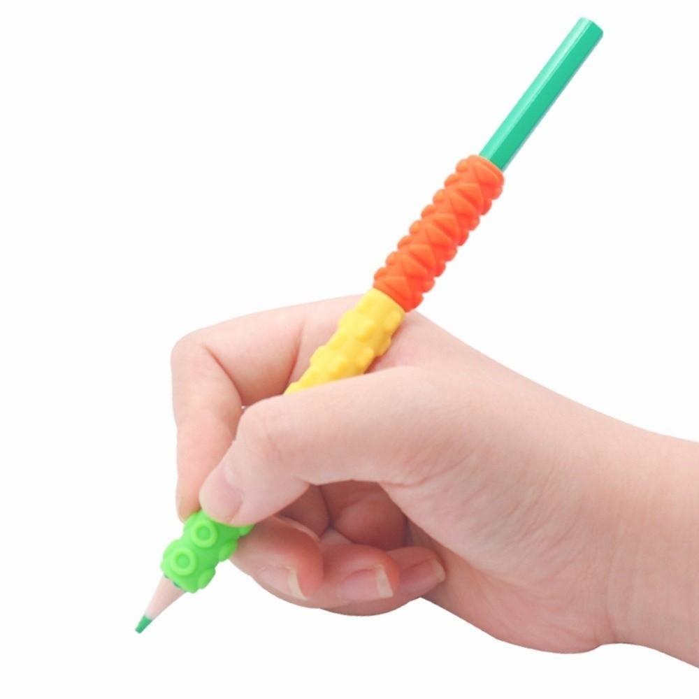 Ergonomic Writing Aid Pencil Holder Grip Soft Silicone Pen Holder Grips Creative Pen Grips  Student
