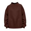 Women's Fashionable Casual Color Round Neck Long Sleeved Pullover Loose Sports Shirt Sweatshirt Top