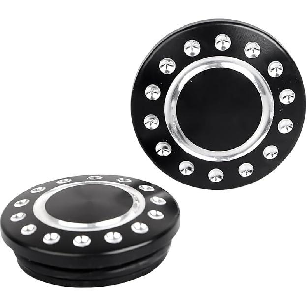 Flat Style Black Swingarm Pivot Bolts Covers Aluminum for Harley Touring Electra Street Glide Road King Road Glide Special FLHXS FLHX 1996-2023