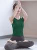 Women's New Style Red Yoga Tank Top with Chest Pads - Slimming, Bright Pilates Sportswear