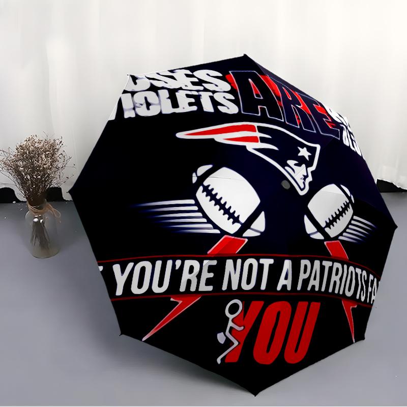 Printed Patriot Logo Folding Umbrella,Outdoor,Leisure,And Travel Umbrella,Durable Umbrella Fabric,Birthday And Holiday Gift