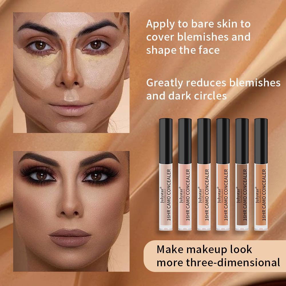 Julystar Waterproof and Sweat-proof Concealer Lasting Concealer Acne Mark Concealer Concealer To Cover Dark Circles