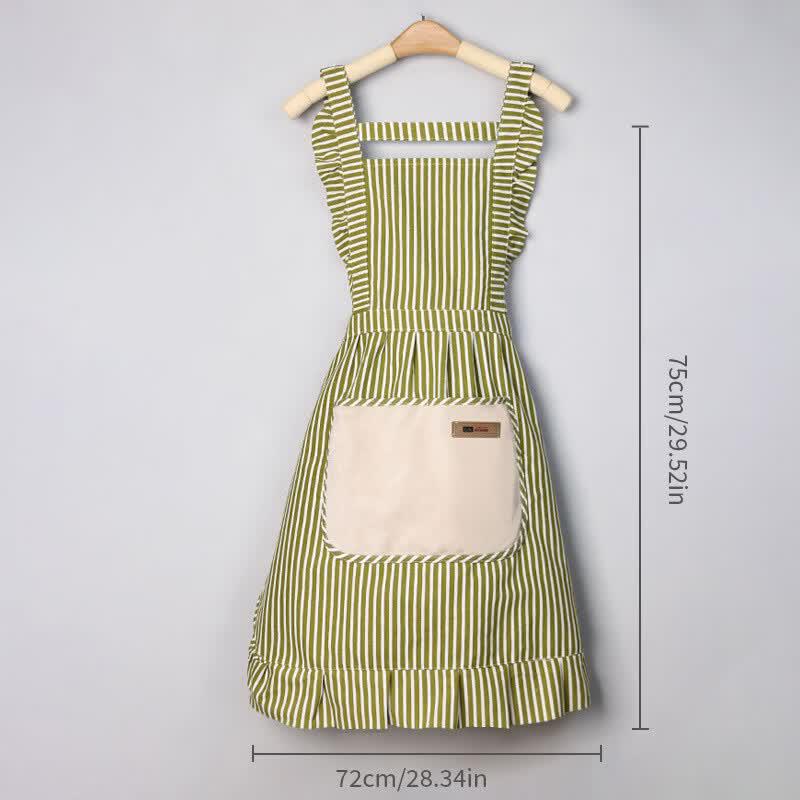 Dapeng H-Strap Cotton Linen Kitchen Apron