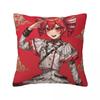 Kasane Teto Pillow Cases Anime Vtuber Cushion Cover Fashion Zippered Decor Pillowcase for Car 40*40cm