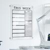 Acrylic Dry Erase Calendar Board To Do List Whiteboard for Wall Decorative
