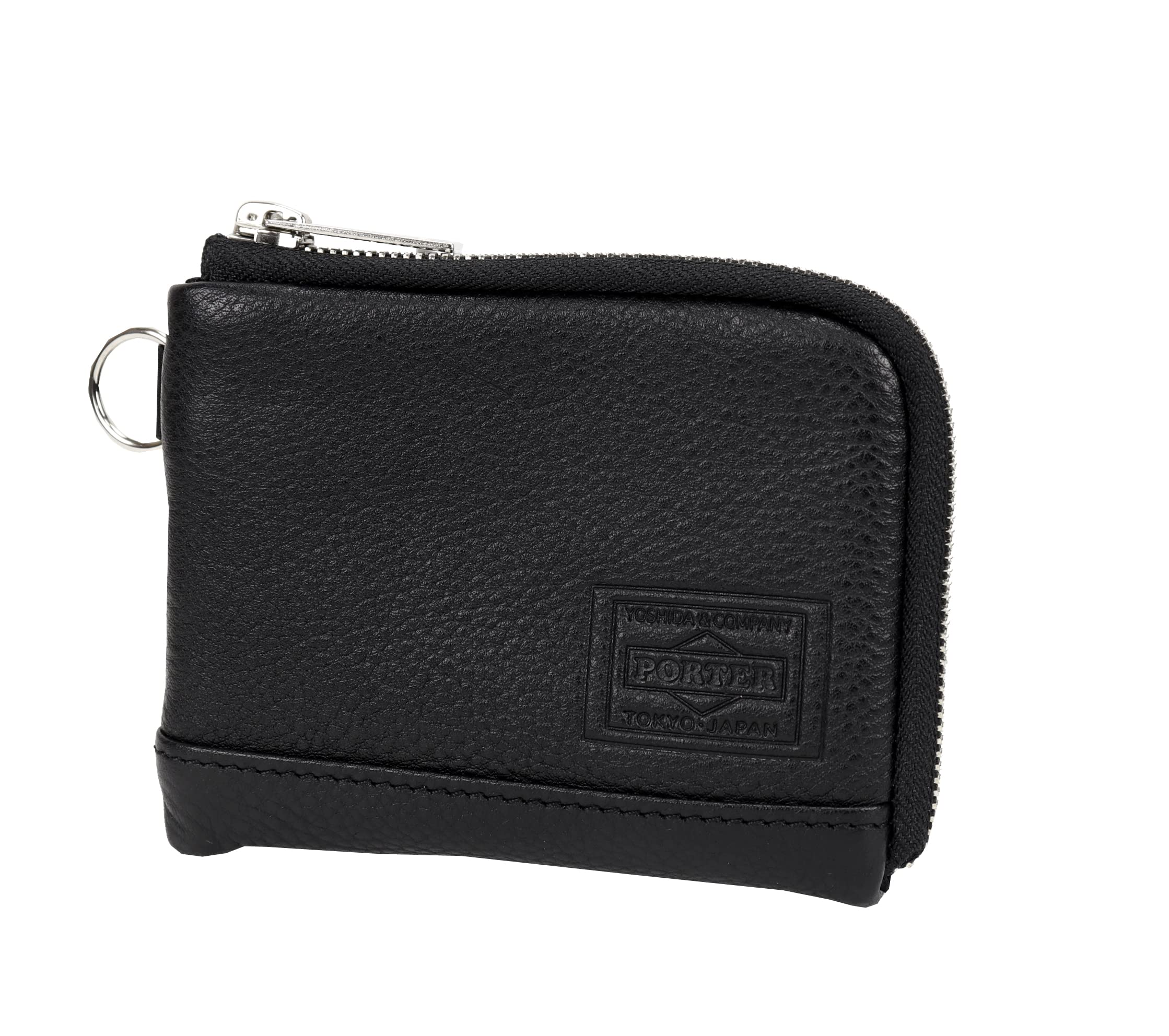 

Кошелек Delight Wallet из коровьей кожи, средний, на молнии [Porter] 145-03292, открывание/закрывание в форме буквы L (корова (хромовое дубление), 1. черный)