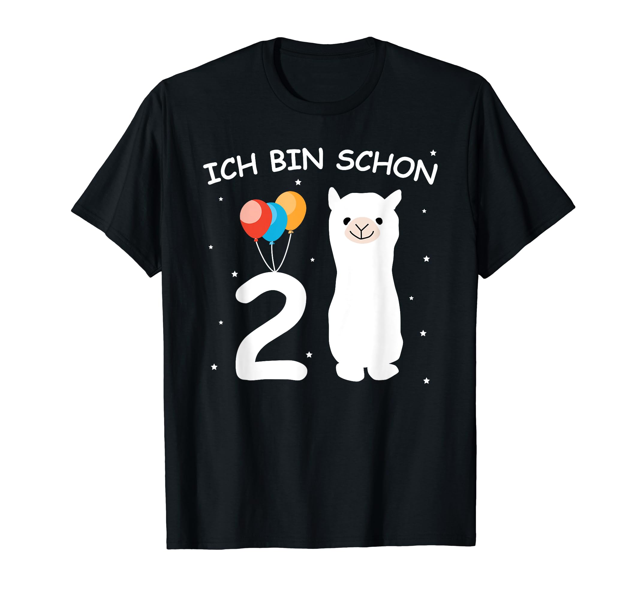 

2nd Birthday Girls German Letters bin schon 2 Jahre Children s Ich Alpaka [T-Shirt