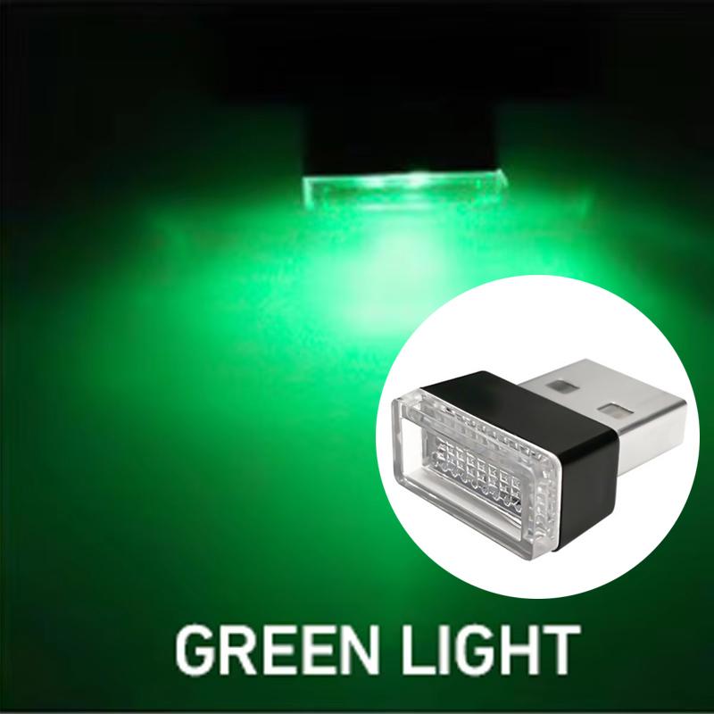 Mini Car Interior Ambient Lights Atmosphere Lamp USB LED Car Lights PC Car Decoration Light Plug and Play Decor Lamp Lighting Dome Lights 6