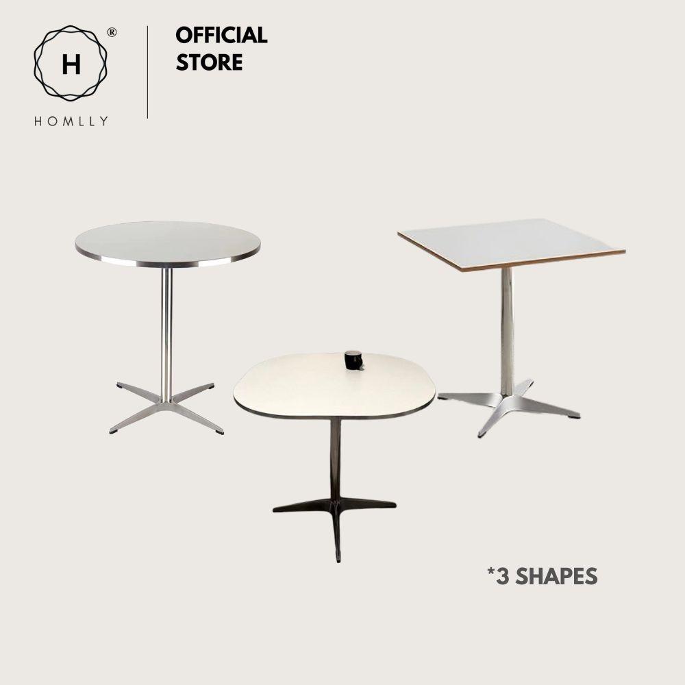 Homlly Yokii Bistro Coffee Table with Steel Frame