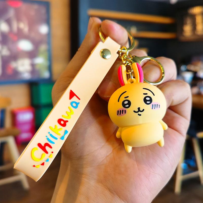 

Cartoon Self-deprecating Bear Jiyikawawusachi Xiaoba Schoolbag Car Keychain Cute Gift Y2k Fashion Toys Anime Cartoon Frind