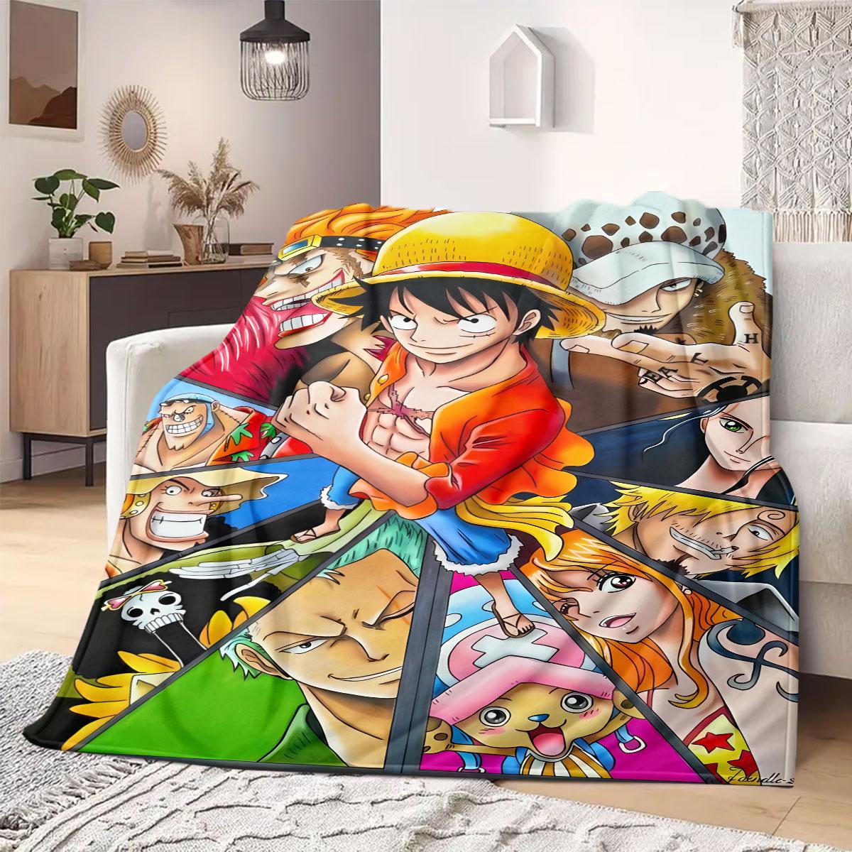 

OnePiece anime Flannel Blanket Warm,Comfortable,Suitable for Bedrooms,Sofas,Beds,Chairs,Picnics,Travel 75x90cm