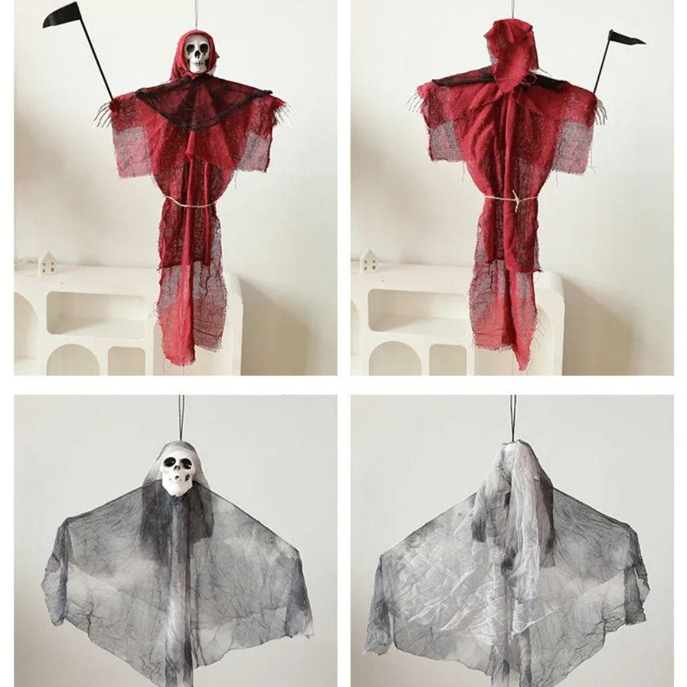 Scary Skull Ghost Pendants Flying Halloween Decoration Ghosts Ornaments  Halloween Party