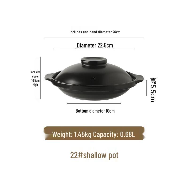 LIEI Ceramic Casserole & Mini Hot Pot with Lid