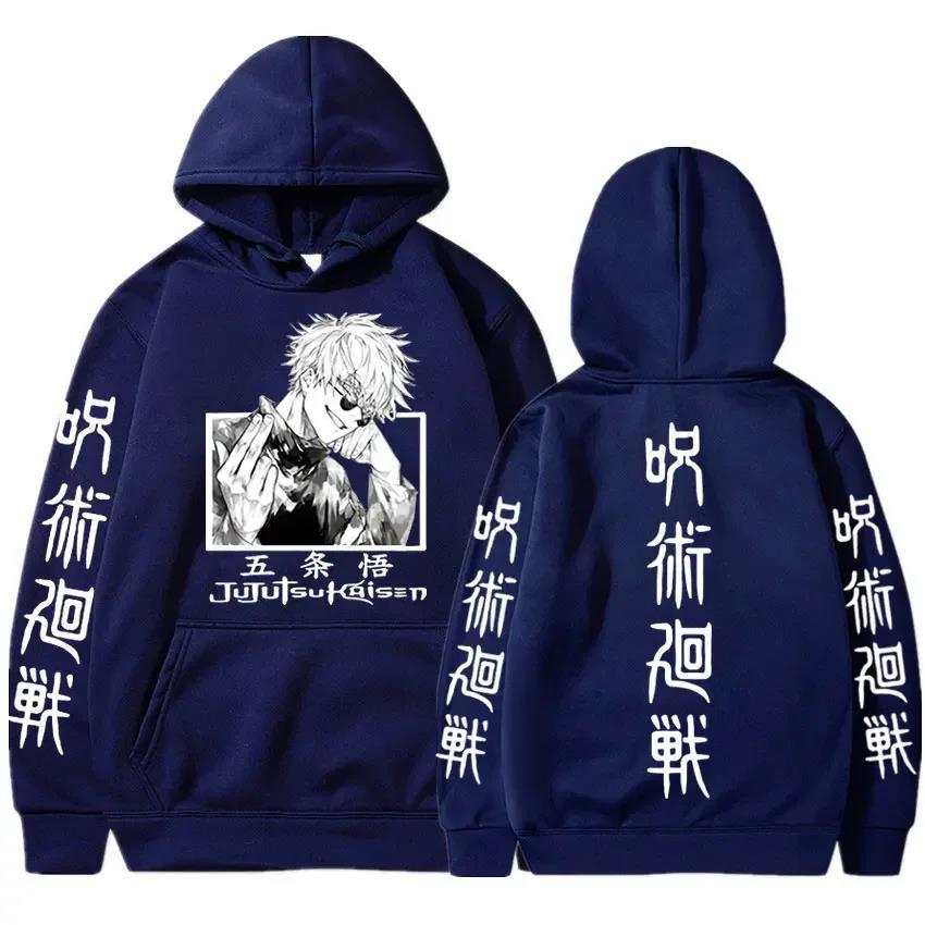 Anime Jujutsu Kaisen Gojo Satoru Hoodie Casual Loose Hoodie